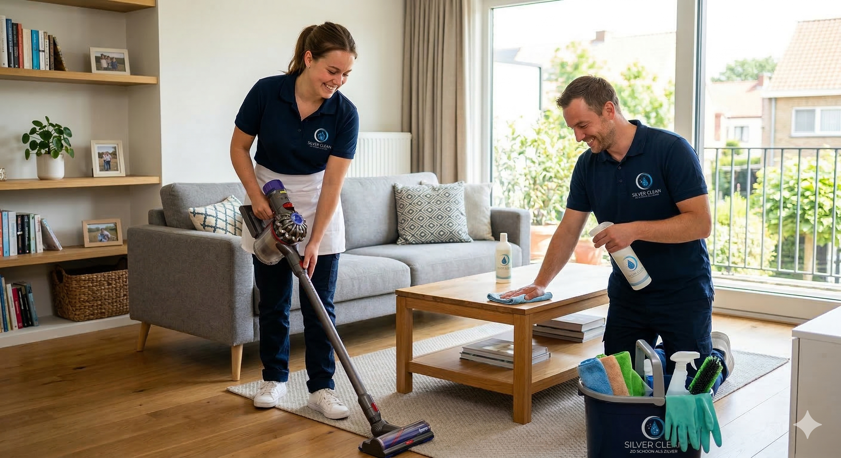 Het Silver Clean team aan het werk